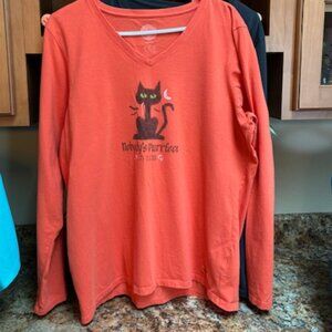 2 Halloween Life is Good Tshirts Crusher Tees, long sleeves